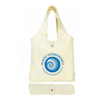 Raw Cotton Roll-up Market Tote